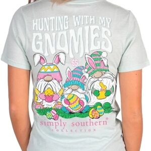 Simply Southern Pink and Green Gnome Tee